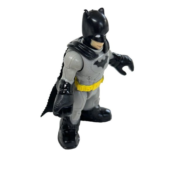 Fisher-Price Imaginext DC Super Friends Batman Gray Yellow Action Figure (S14) - Picture 2 of 8